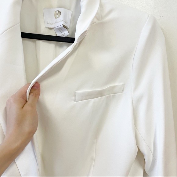 House of Harlow 1960 White Oversized Blazer Gold Buttons - Picture 10 of 12